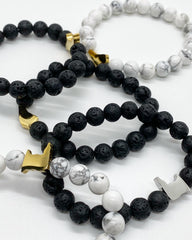 Trinidad Lava Beads Bracelet- Gold